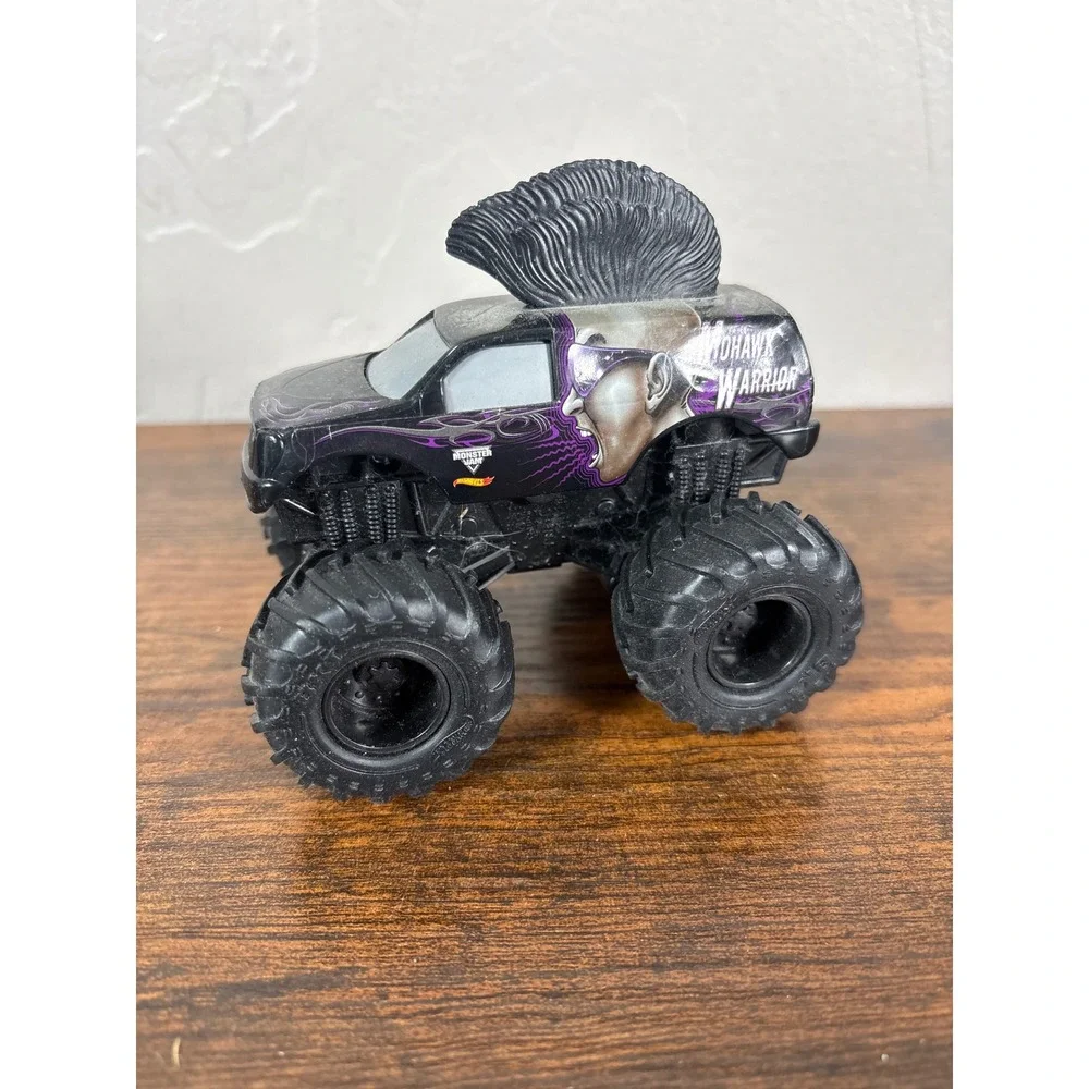 Hot Wheels Monster Jam Mohawk Warrior Black Purple Monster Truck Diecast Toy